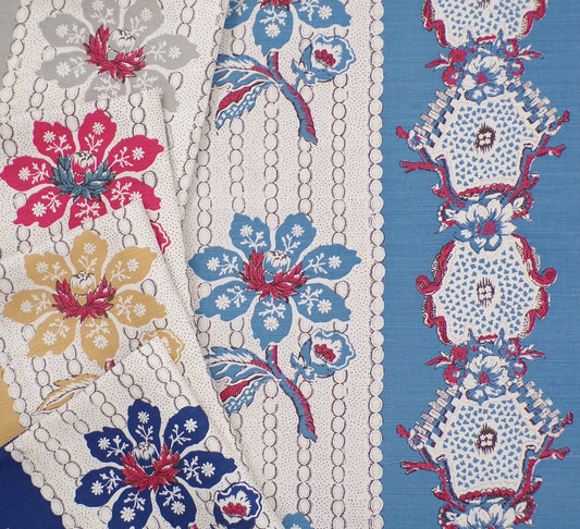 Quadrille | Fabric McCallum Floral Stripe