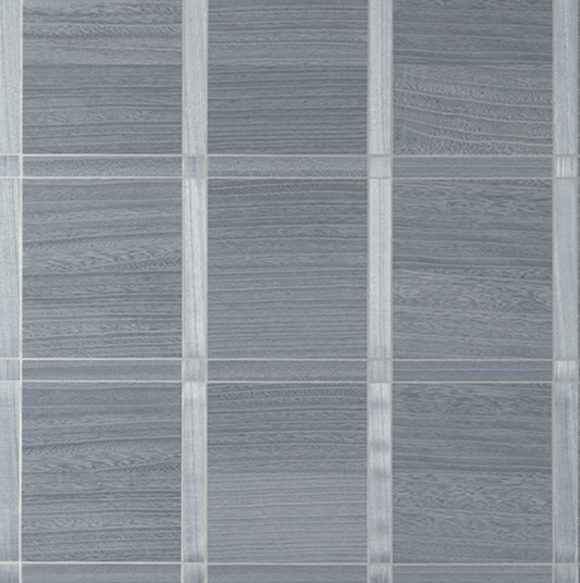 THIBAUT |  WOOD PANEL | CADET & METALLIC PEWTER