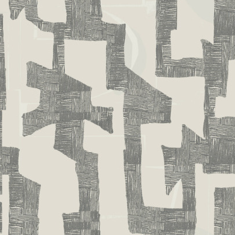 York | Wallpaper | Modern Tribal - Charcoal