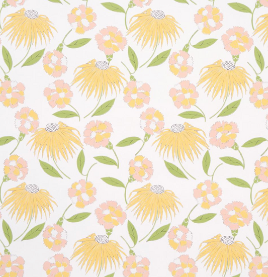 Schumacher | Wallpaper | Bouquet Toss - Pink Lemonade