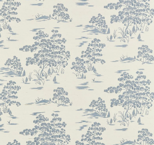 Scalamandre | KATSURA EMBROIDERED TOILE - Grasscloth