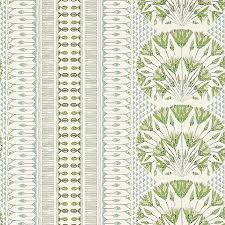 THIBAUT | WALLPAPER | CAIRO | GREEN AND WHITE